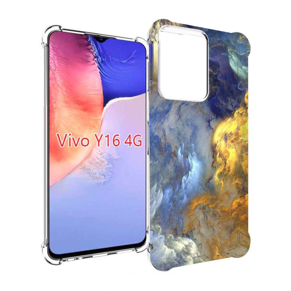 

Чехол MyPads мраморное небо для Vivo Y16 4G/ Vivo Y02S, Прозрачный, Tocco