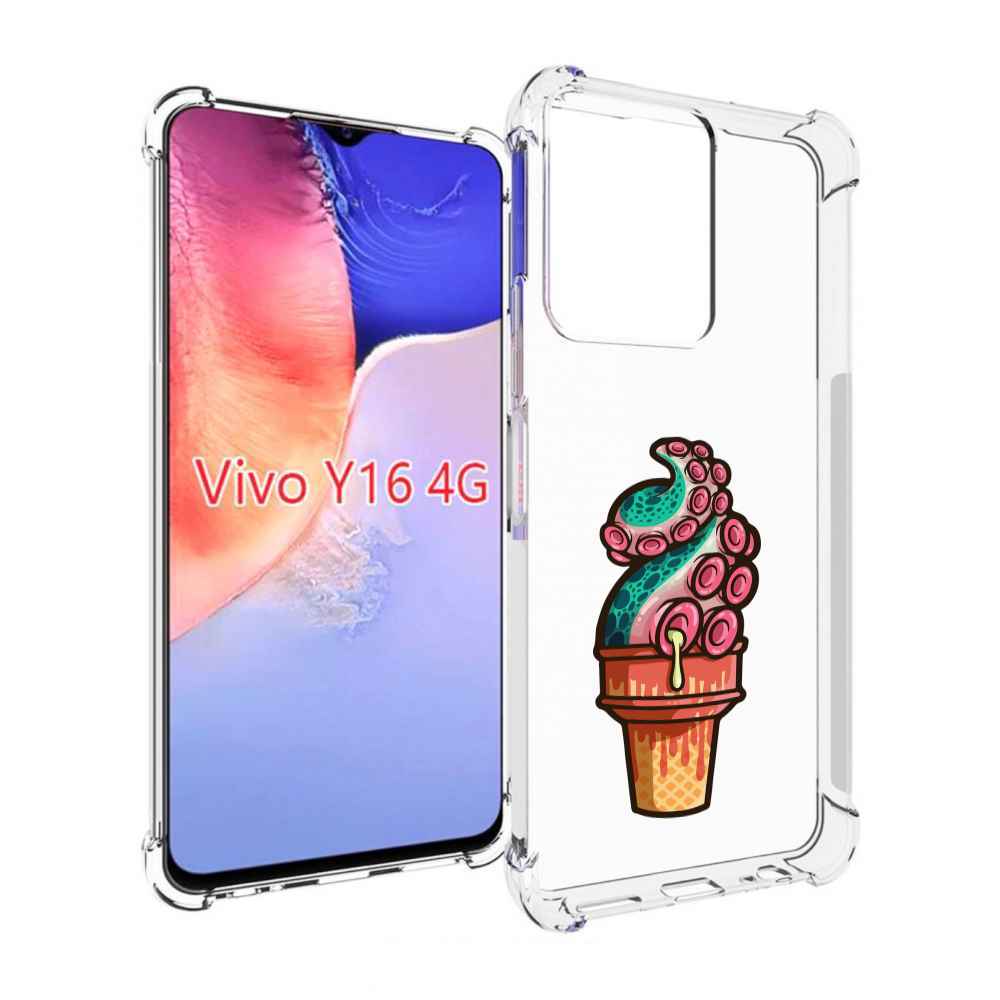 

Чехол MyPads мороженное для Vivo Y16 4G/ Vivo Y02S, Прозрачный, Tocco