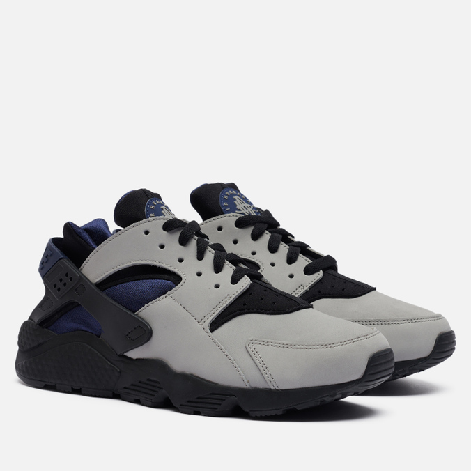 фото Кроссовки мужские nike air huarache leather серые 44 eu