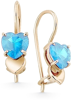 

Серьги женские из золота Magic Stones 09-1-033-1300-010, топаз, 09-1-033-1300-010