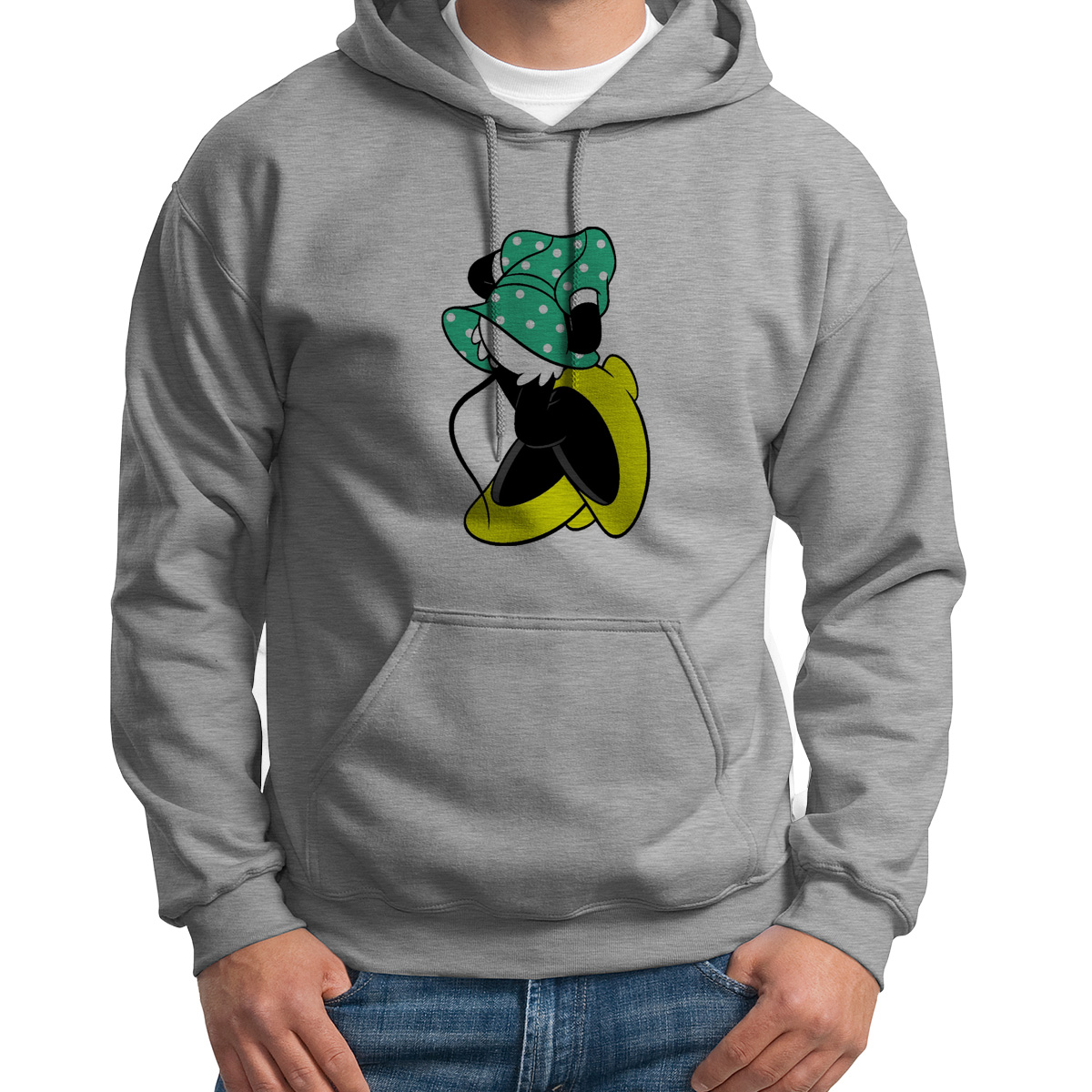 

Худи унисекс CoolPodarok Минни серое 44 RU, Серый, S0113959