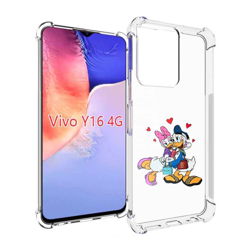 

Чехол MyPads модные-влюбленные-утки для Vivo Y16 4G/ Vivo Y02S, Прозрачный, Tocco