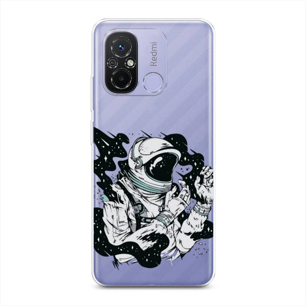 

Чехол Awog на Redmi 12C "Космонавт арт", Черный;бежевый;белый, 317550-7
