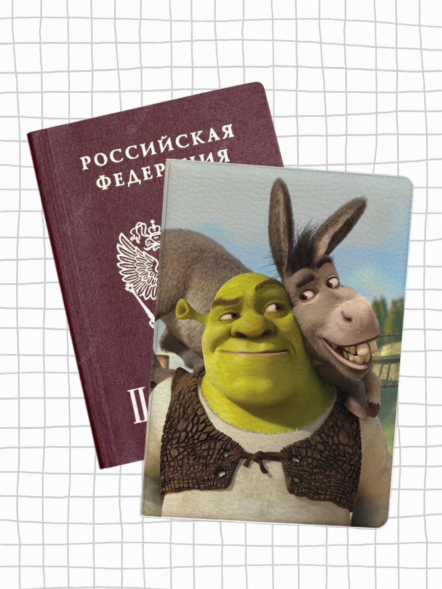 

Обложка для паспорта унисекс jojo print pass-164 разноцветная, Разноцветный, pass-mems_Shrek 164