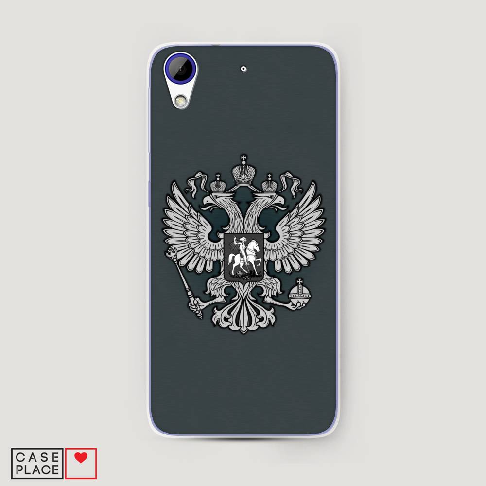 фото Чехол awog "герб россии серый" для htc desire 628