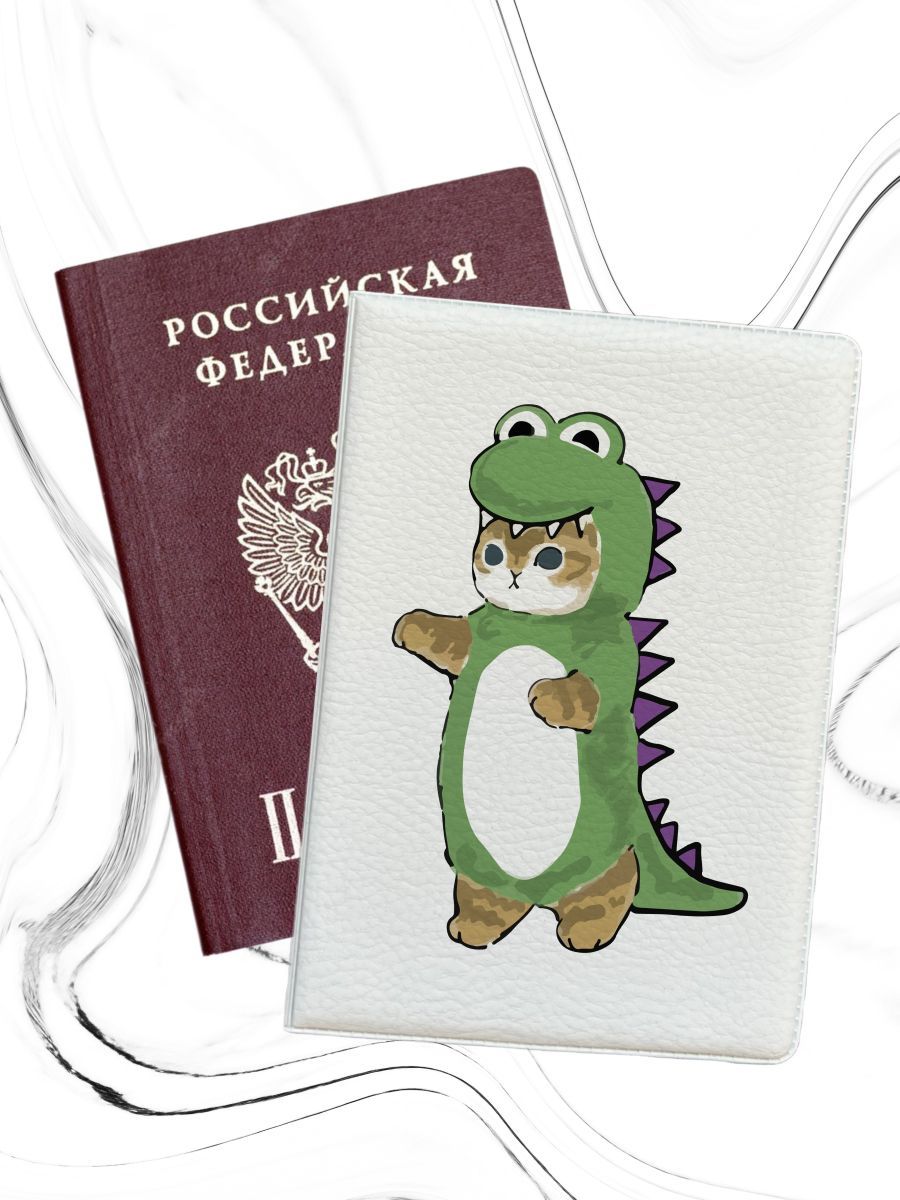 

Обложка для паспорта женская jojo print pass-154 белая, Белый, pass-cat_Cat 154