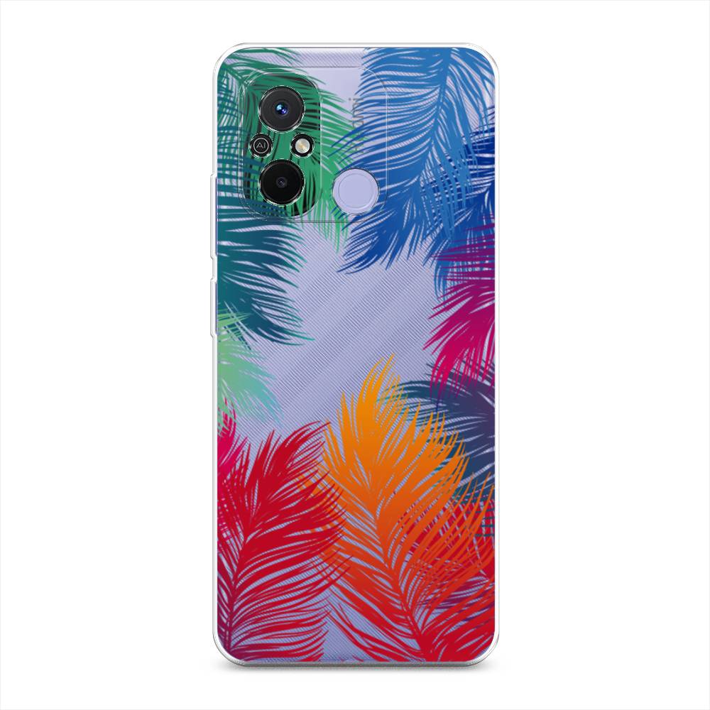 

Чехол Awog на Redmi 12C "Рамка из перьев", Красный, 317550-4