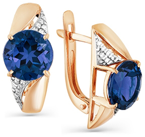 

Серьги женские из золота Magic Stones 02-2-755-1501-011, фианит/корунд, 02-2-755-1501-011