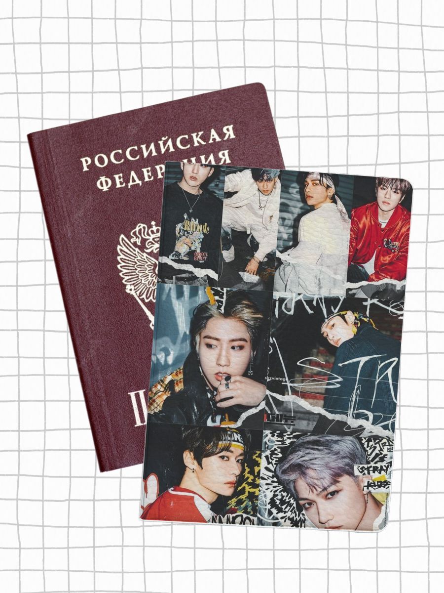 

Обложка для паспорта женская jojo print pass-146 разноцветная, Разноцветный, pass-straykids_Stray Kids 146