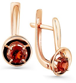 

Серьги женские из золота Magic Stones 02-2-828-0300-010, гранат, 02-2-828-0300-010