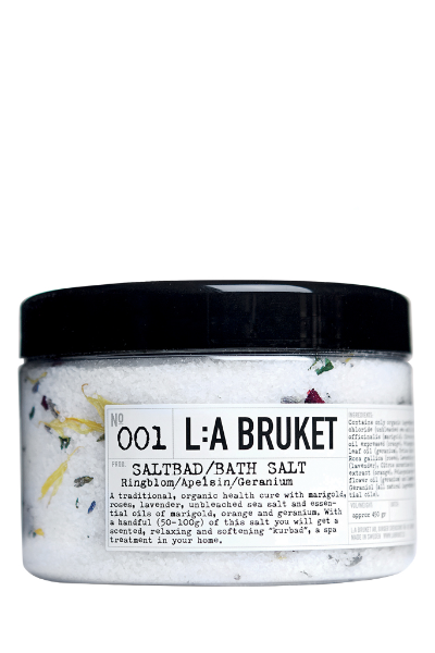

Соль для ванн L:a Bruket 001 Календула/Апельсин/Герань 450 гр