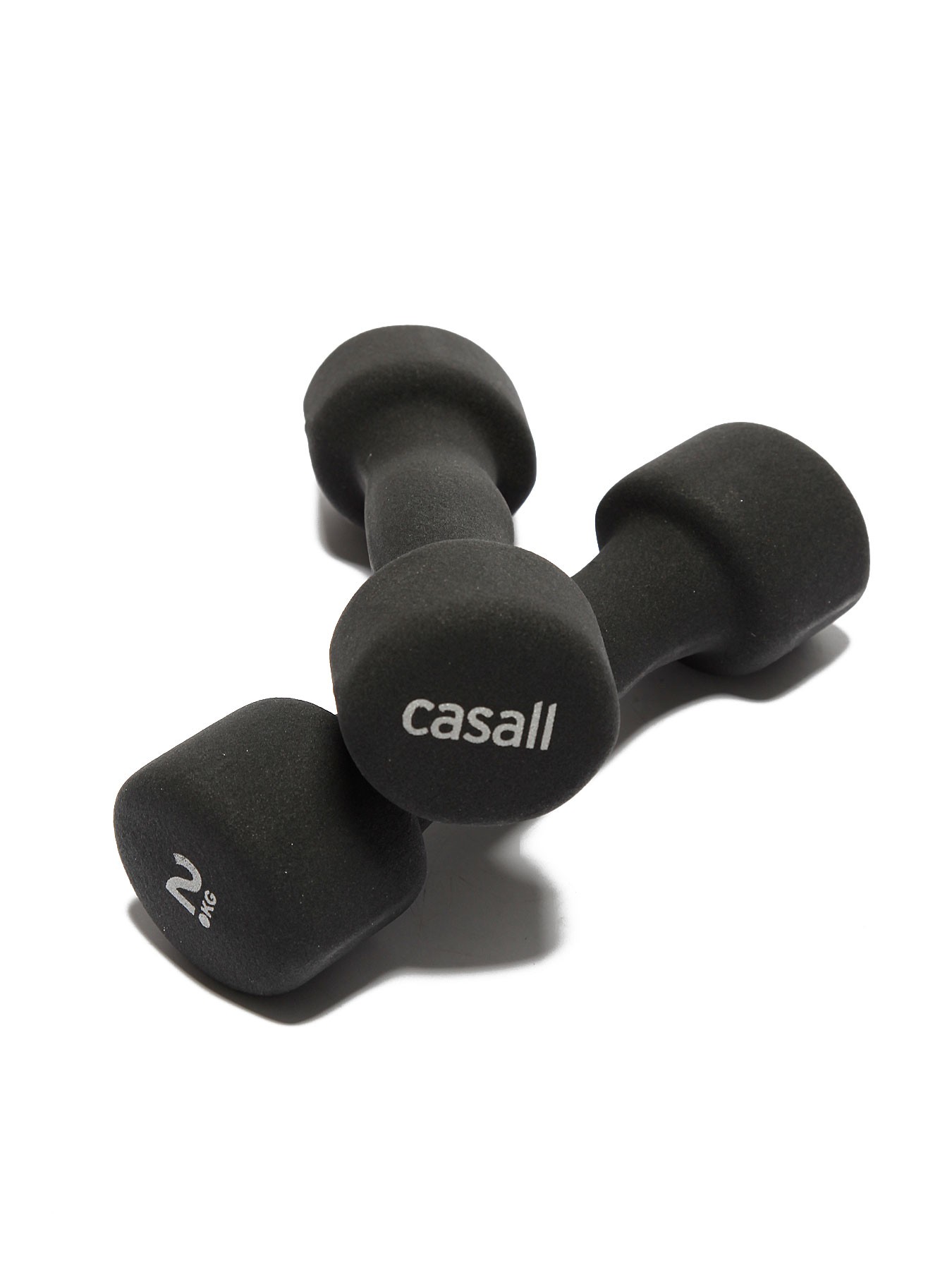 

Гантели Casall Dumbbell Neoprene 2x2 kg чёрные, Черный