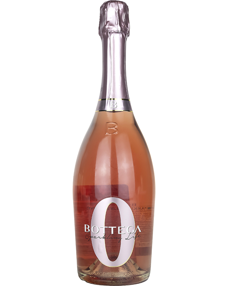 Шампанское Безалкогольное Bottega Зеро Розе Спарклинг Лайф 0,75л.