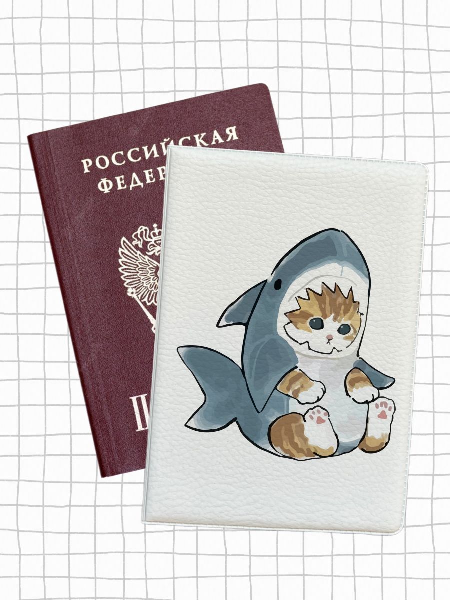 

Обложка для паспорта женская jojo print pass-102 белая, Белый, pass-cat_Cat 102
