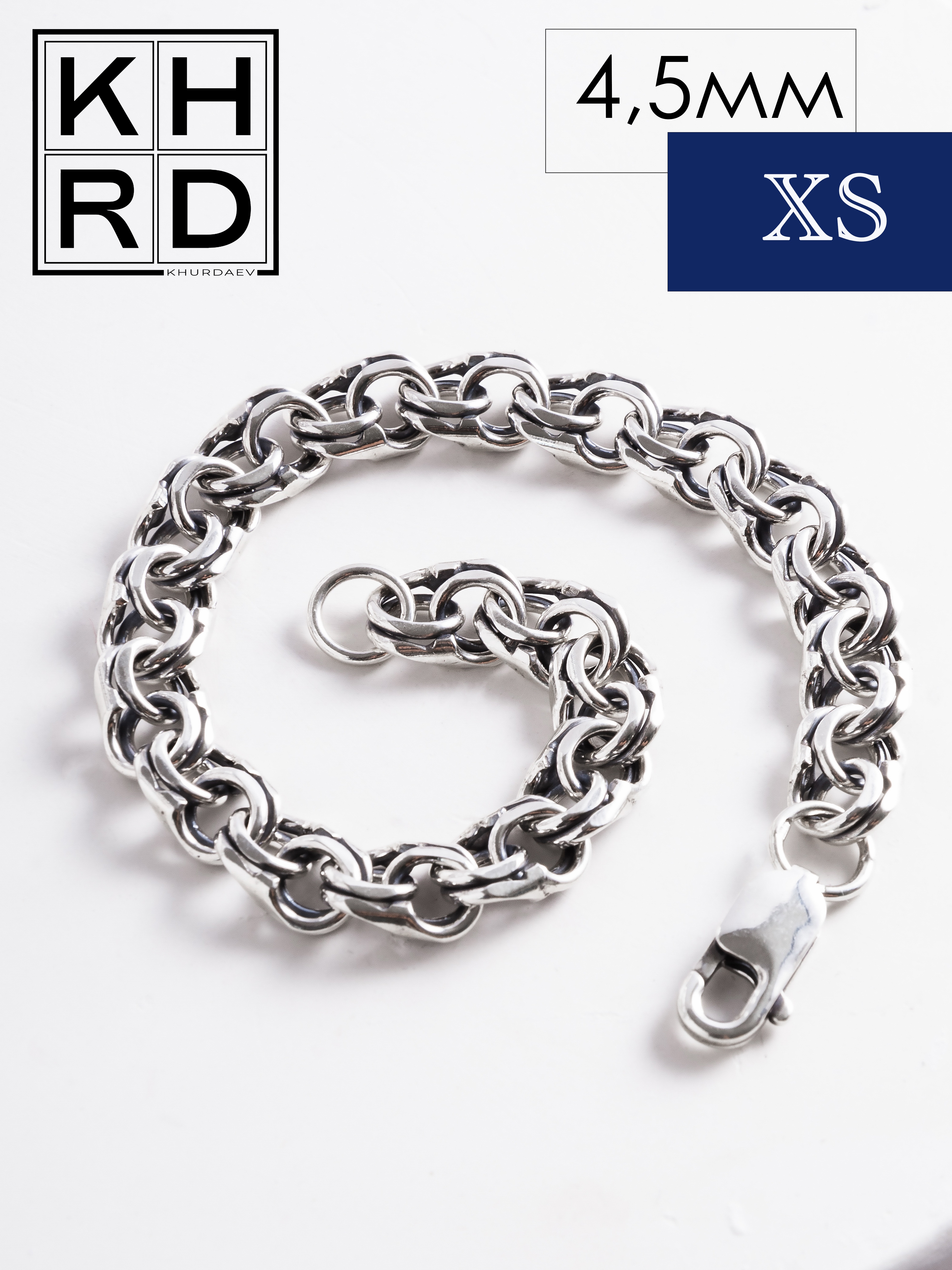 

Браслет из серебра р.19 KHURDAEV Б-015, Б-015