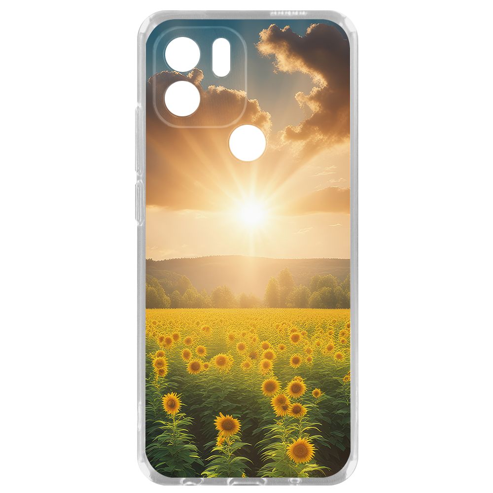 

Чехол-накладка Krutoff Clear Case Солнечно для Xiaomi Redmi A2+, Прозрачный