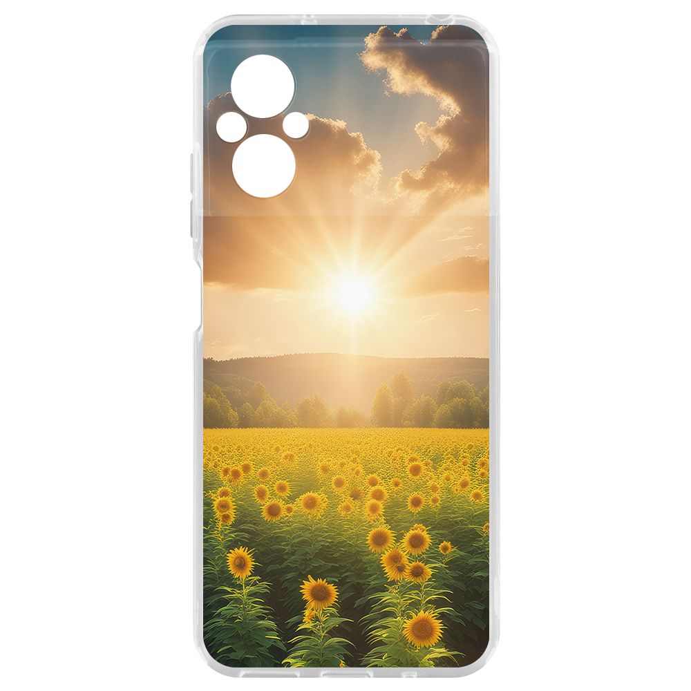 

Чехол-накладка Krutoff Clear Case Солнечно для Poco M5, Прозрачный