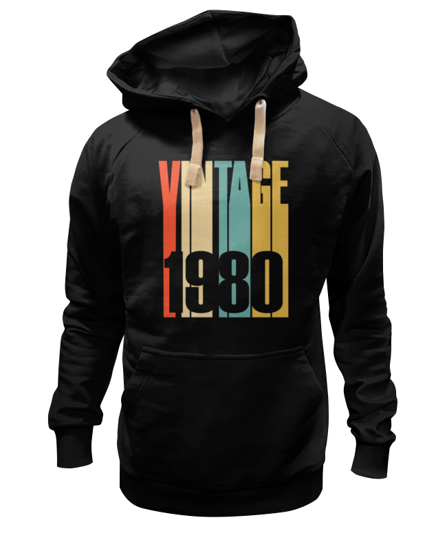 

Худи унисекс Printio vintage 1 9 8 0 черное S, Черный, vintage 1·9·8·0