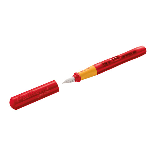 Перьевая ручка Pelikan School Pelikano Junior PL940882 красн A для правшей ст.нерж.