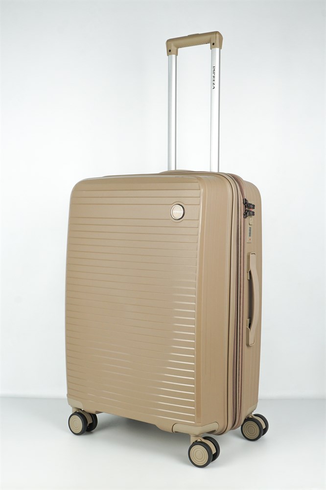 Чемодан унисекс Sweetbags Панцирь песочный 64х44х27 см 7390₽