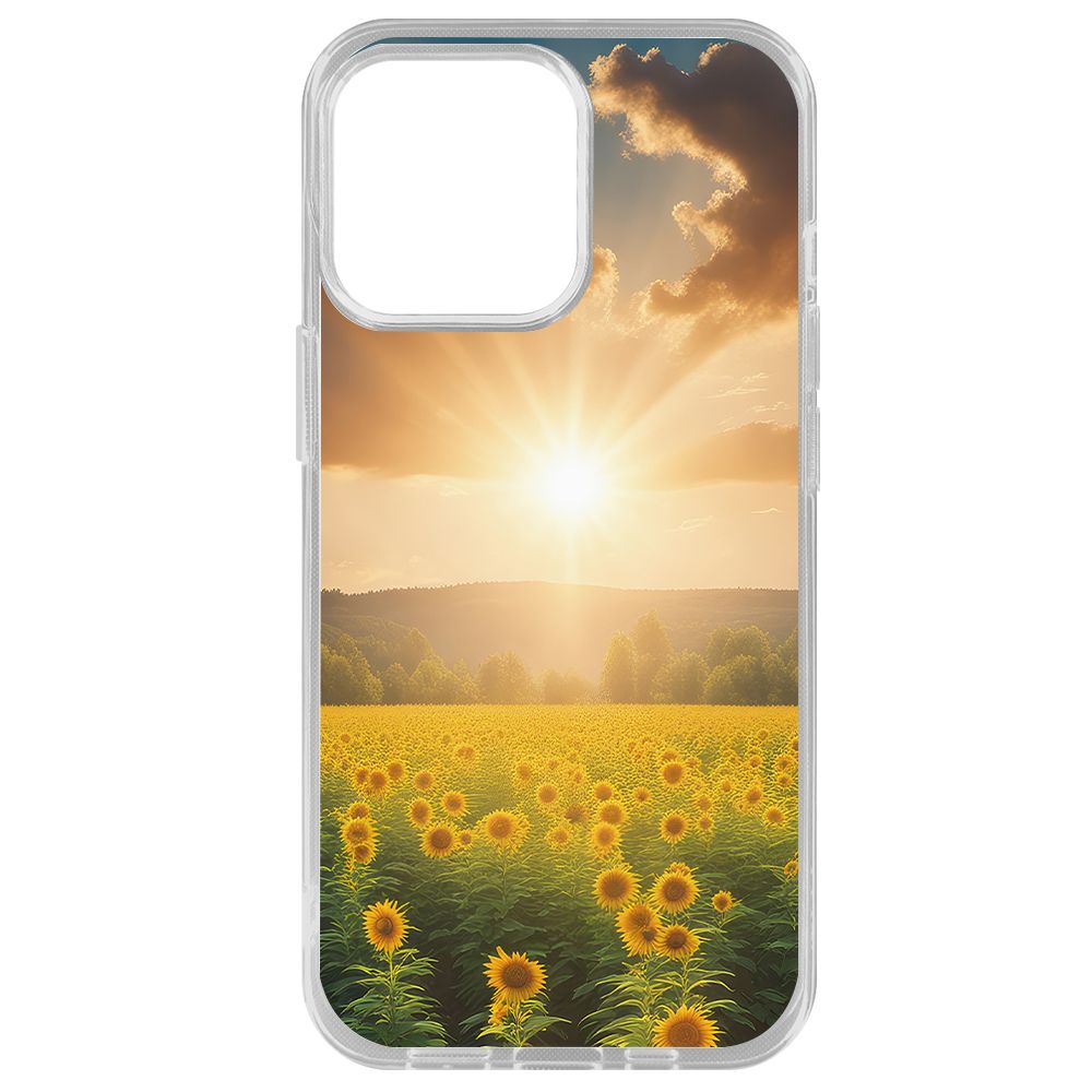 

Чехол-накладка Krutoff Clear Case Солнечно для iPhone 14 Pro Max, Прозрачный