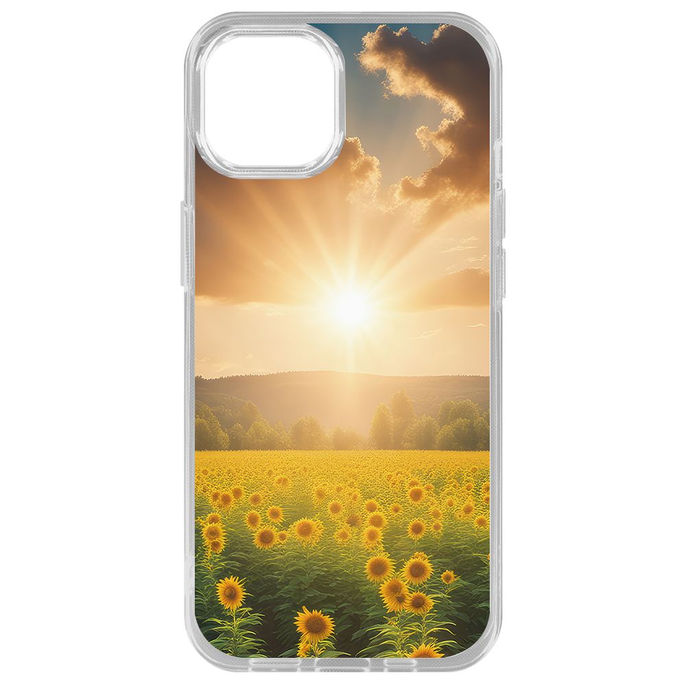 Чехол-накладка Krutoff Clear Case Солнечно для iPhone 14 Plus