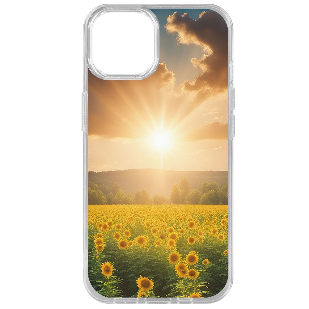 

Чехол-накладка Krutoff Clear Case Солнечно для iPhone 14, Прозрачный