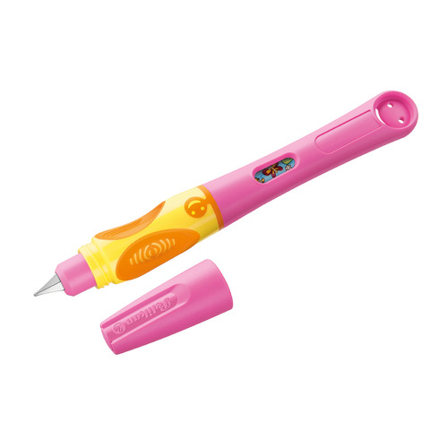 Перьевая ручка Pelikan School Griffix PL805667 розовый L для левшей ст.нерж. карт.уп.