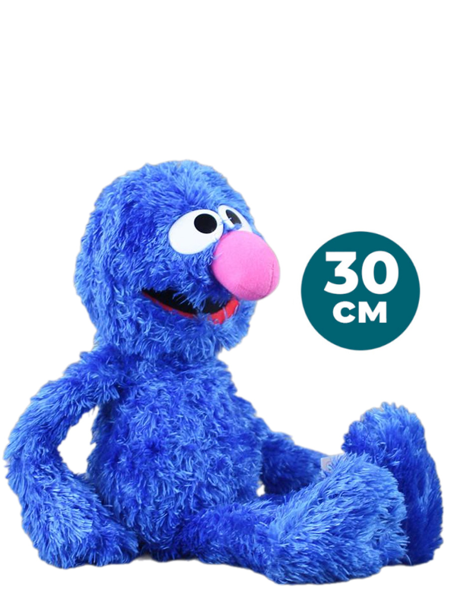 

Мягкая игрушка на руку Улица Сезам Гровер Sesame Street Grover (30 см), Синий