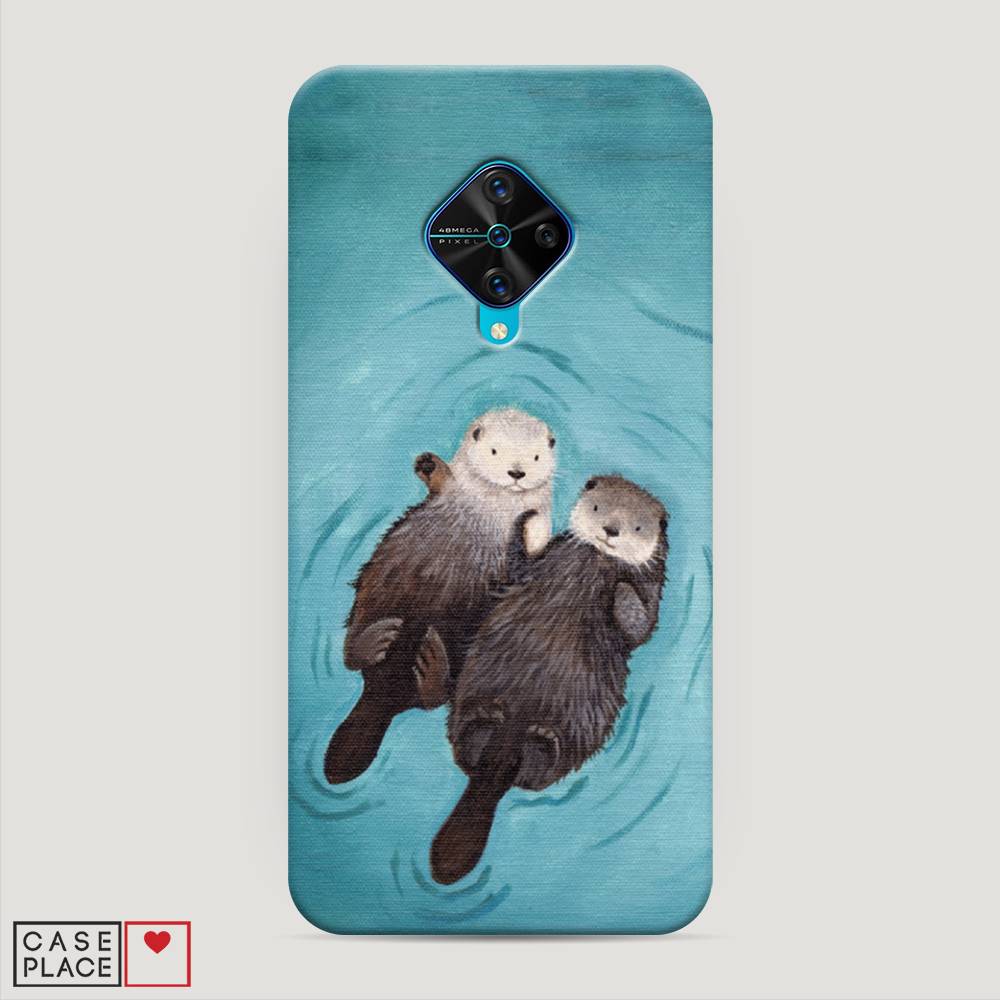 

Пластиковый чехол "Парочка бобров" на Vivo V17, 261520-7