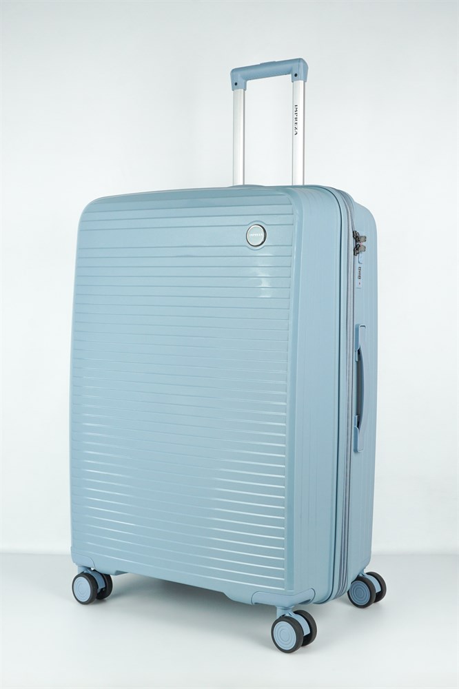 Чемодан унисекс Sweetbags Панцирь голубой 73х49х32 см 8690₽