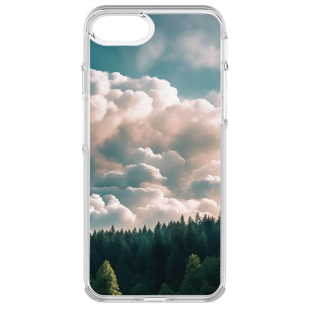 

Чехол-накладка Krutoff Clear Case Облачно для iPhone 6, Прозрачный
