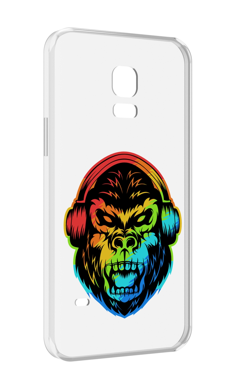 

Чехол MyPads Горилла-в-наушниках для Samsung Galaxy S5 mini, Прозрачный, Tocco