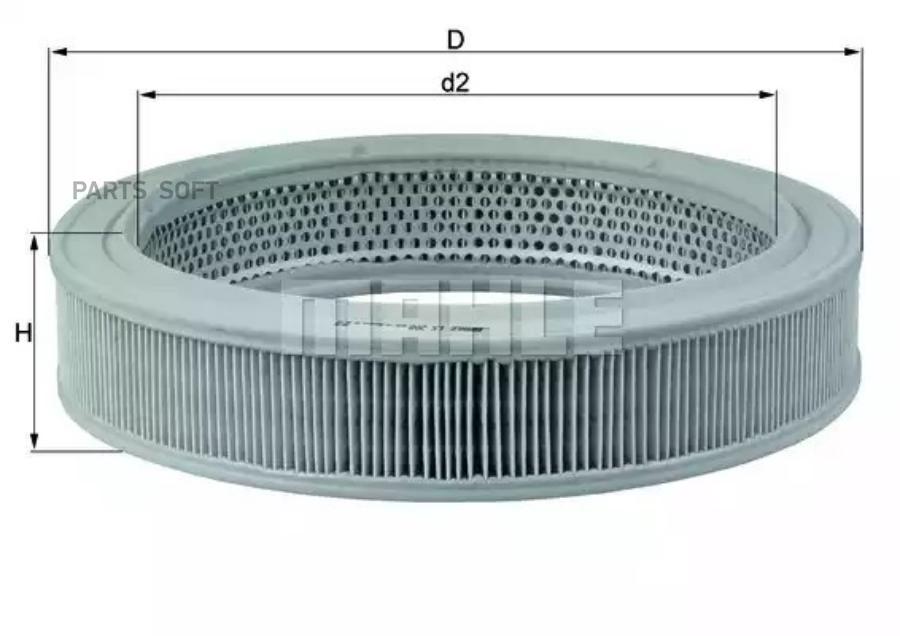 

Воздушный фильтр Mahle/Knecht lx208