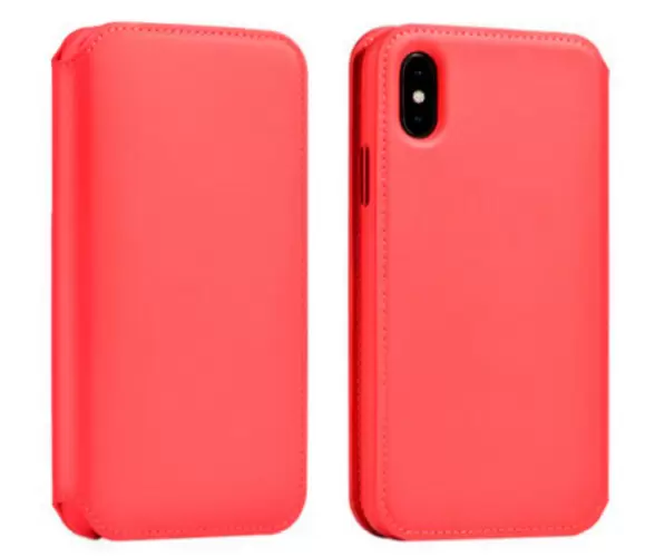 

Футляр-книга Hoco Duke series hibernation leather case для iPhone X красный