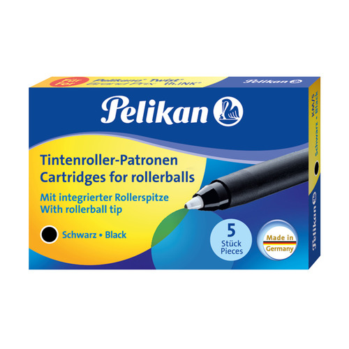 

Картридж роллер Pelikan KM/5 (PL946483) черный чернила для ручек роллеров Twist (5шт)