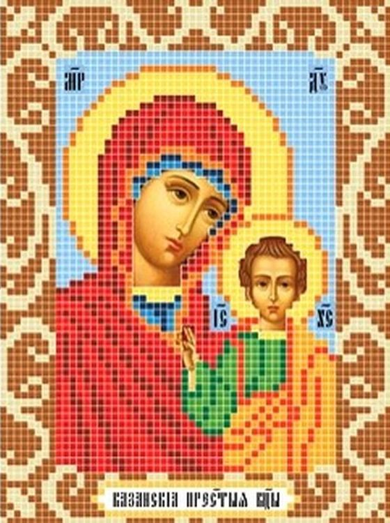 

Рисунок на ткани «Богородица Казанская»
