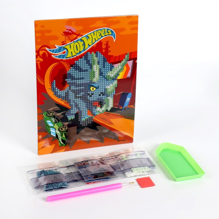 

Алмазная мозаика Школа талантов Hot Wheels 20х15 см