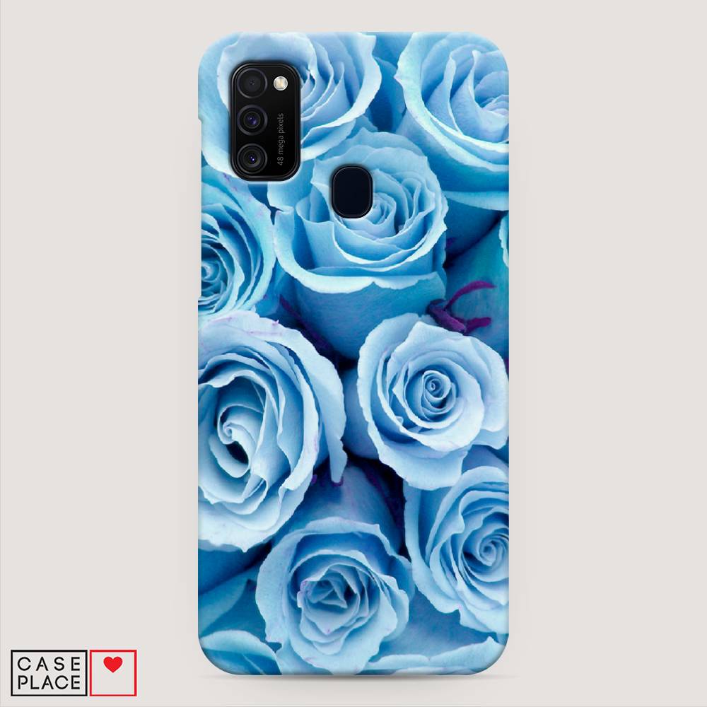

Пластиковый чехол "Лазурные розы" на Samsung Galaxy M21, 29720-6