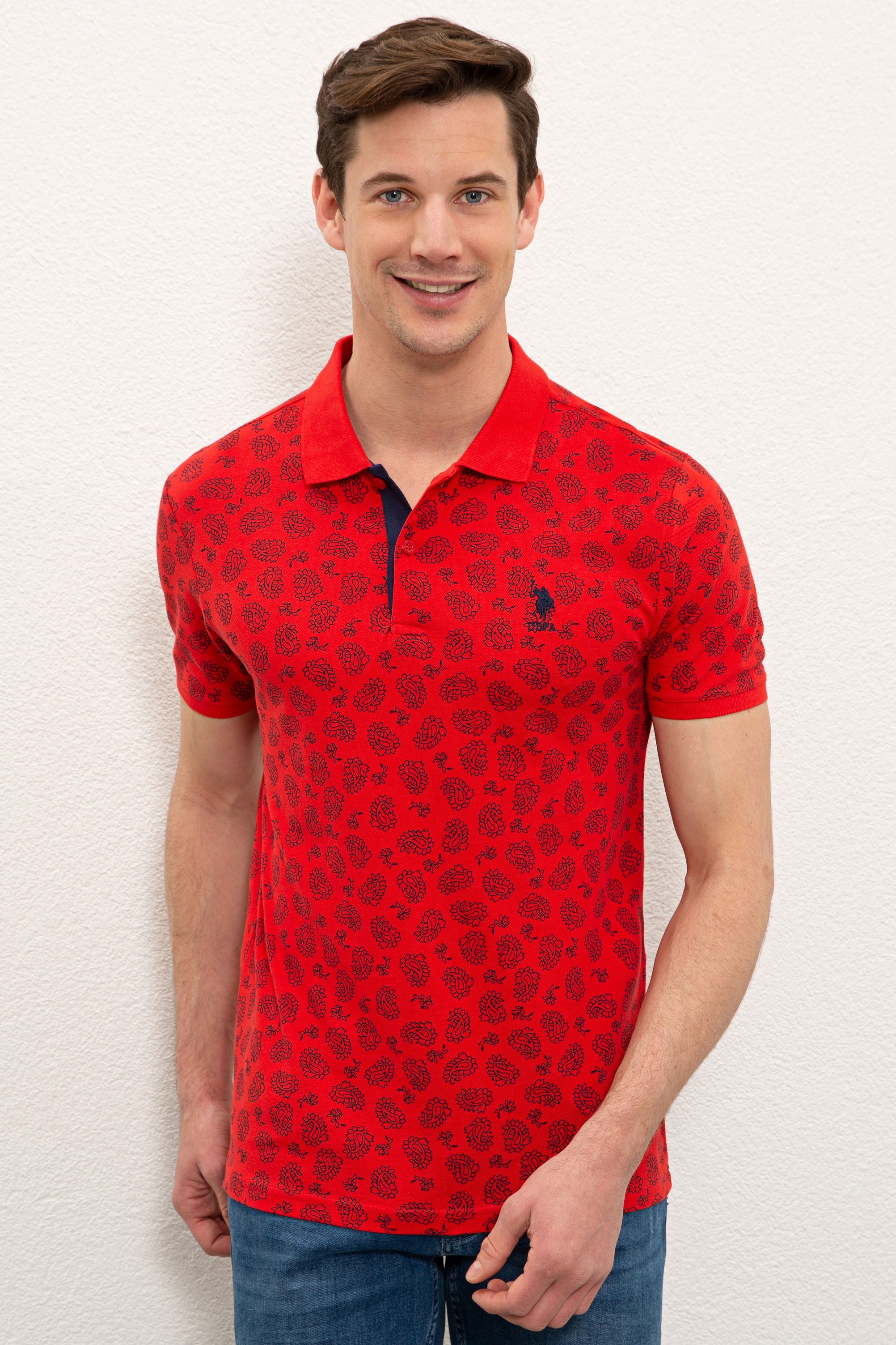 

Футболка мужская U.S. POLO Assn. G081SZ0110MIKELIY021-E красная XS, G081SZ0110MIKELIY021-E