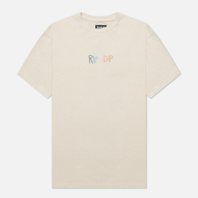 фото Футболка мужская ripndip rnd7025 бежевая s