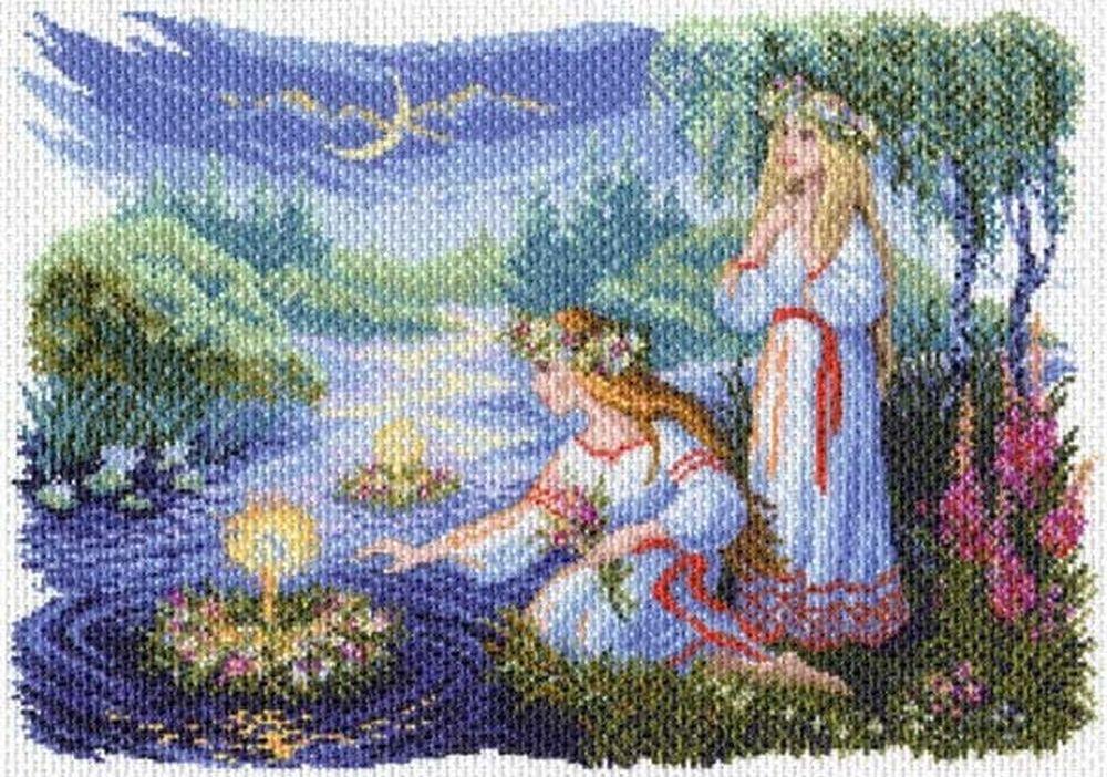 

Рисунок на канве «Ночь на Ивана Купалу»