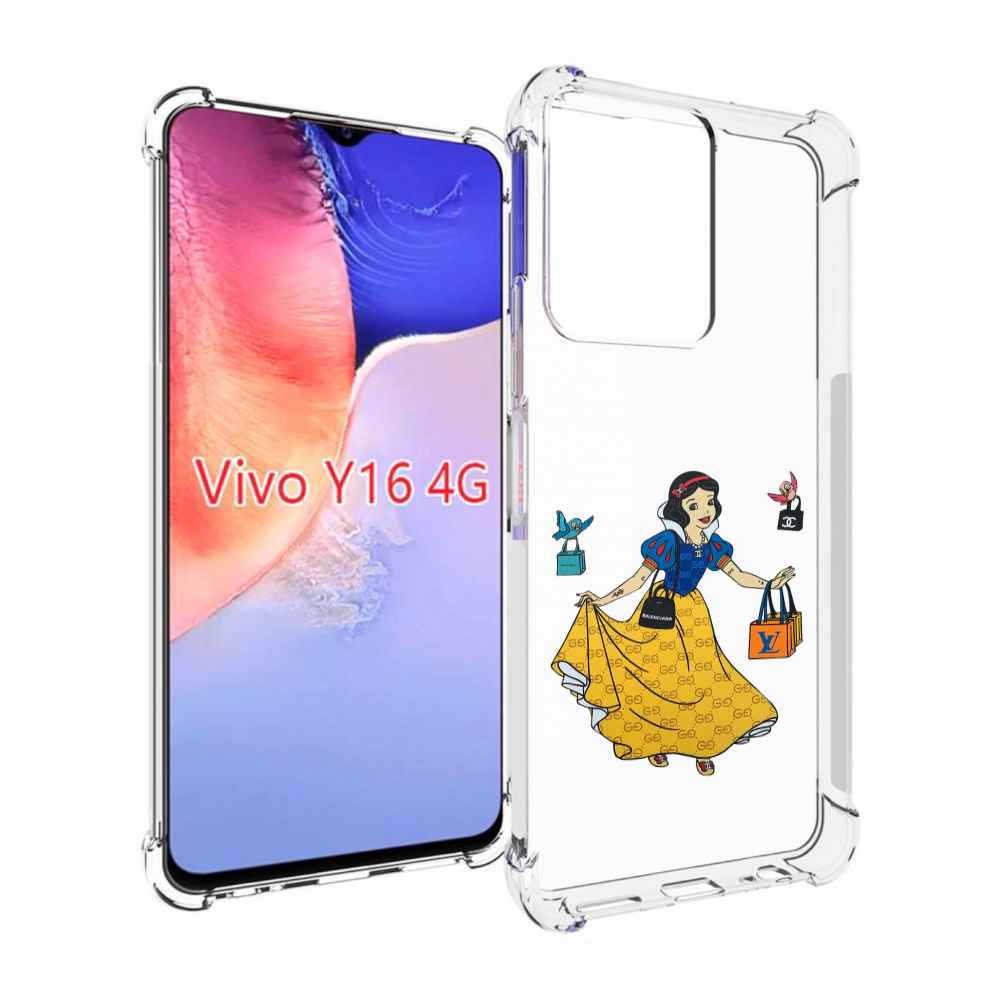 

Чехол MyPads модная-принцесса женский для Vivo Y16 4G/ Vivo Y02S, Прозрачный, Tocco