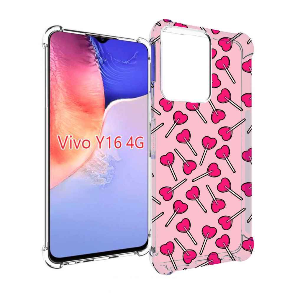 

Чехол MyPads много лединцов для Vivo Y16 4G/ Vivo Y02S, Прозрачный, Tocco