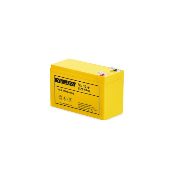 

Аккумулятор для ИБП Yellow Battery VL 12-9 9 А/ч 12 В, VL 12-9