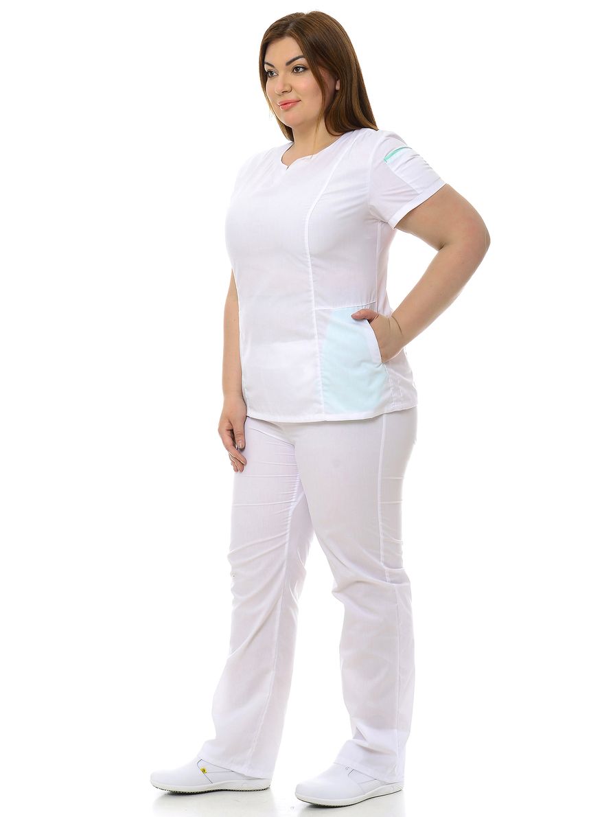 фото Костюм медицинский женский medicalwear инвитро 114 белый 54 ru