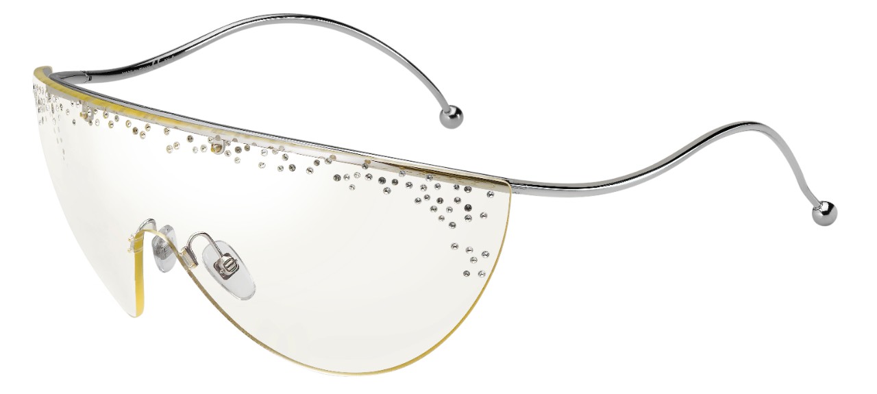 фото Солнцезащитные очки женские givenchy gv 7152/s, синие/прозрачные