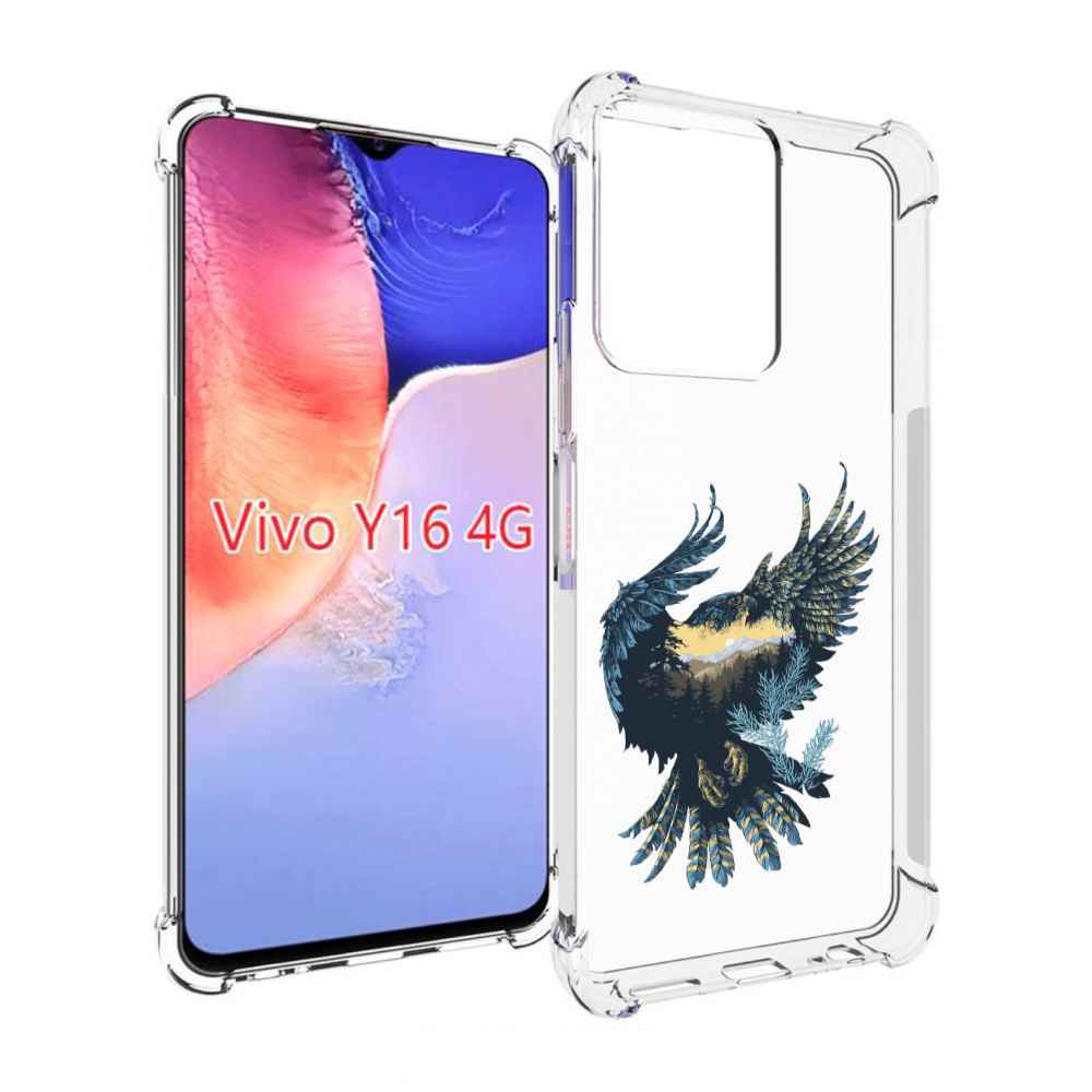 

Чехол MyPads мирок в соколе для Vivo Y16 4G/ Vivo Y02S, Прозрачный, Tocco