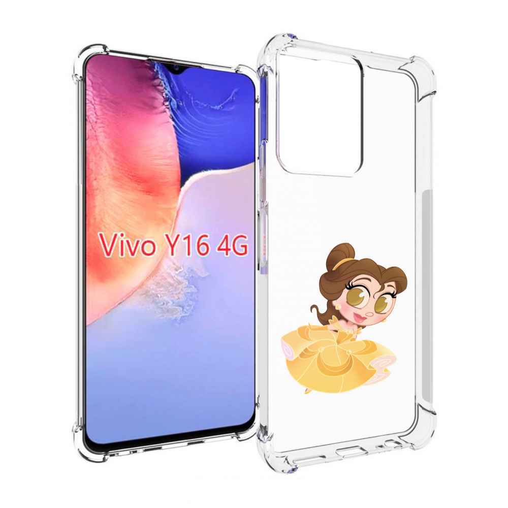 

Чехол MyPads мини-принцесса женский для Vivo Y16 4G/ Vivo Y02S, Прозрачный, Tocco