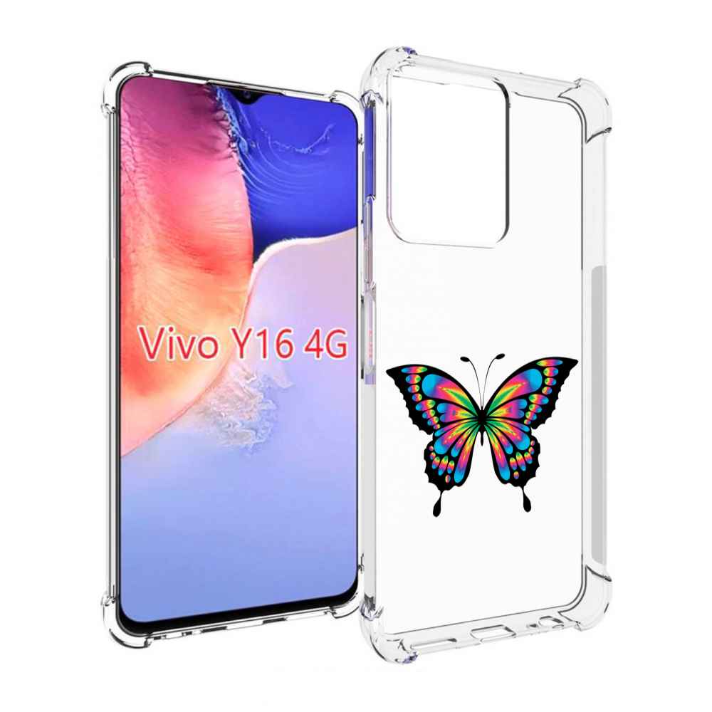 

Чехол MyPads мини-бабочка для Vivo Y16 4G/ Vivo Y02S, Прозрачный, Tocco